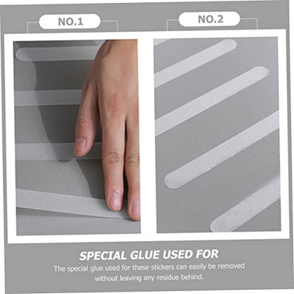UKCOCO 4sets Non-Slip Sticker Bath Shower Mat Slip Strips Adhesive Bathroom Accessories