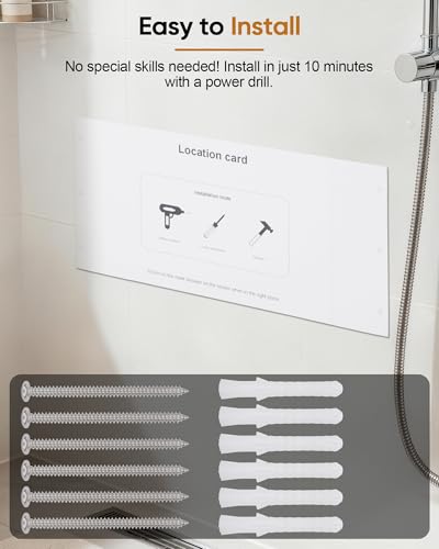 Folding Shower Seat Chair for Inside Shower Wall Mounted for Small Spaces | Teak wood & stainless steel, folds flat to 2", 400lb capacity, safety pinch-proof design for bathroom/sauna/dressing.