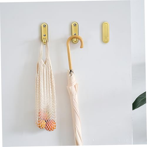 Zerodeko 4pcs Zinc Alloy Folding Bathroom Door Hooks Over Door Storage Coat Hooks for Hanging