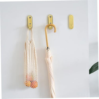 Zerodeko 4pcs Zinc Alloy Folding Bathroom Door Hooks Over Door Storage Coat Hooks for Hanging