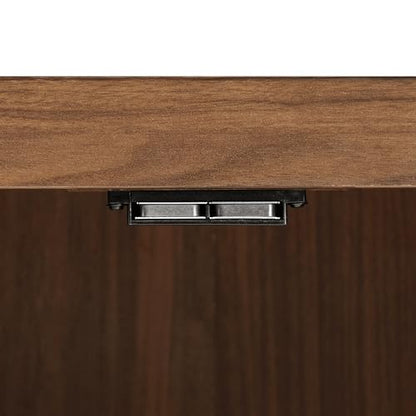 Crosley Furniture Savannah Wall Mounted Bathroom Storage Medicine Cabinet with Shelves, Walnut - color: Walnut, style: Wall Cabinet