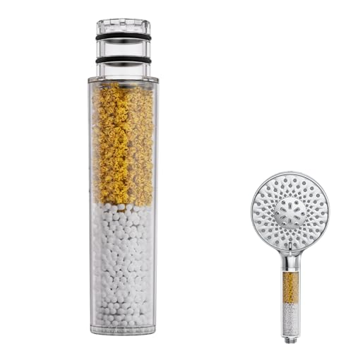SR SUN RISE Shower Filter for Handheld Shower Head, NSF Certified 1 Pack Replacement Filters for Hard Water Remove Chlorine and Harmful Substances Only Fits SR SUN RISE Shower Head - style: NSF-1 Filter