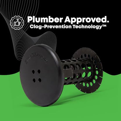 SinkShroom Hair Catcher, Matte Black Bathroom Sink Drain Protector, Hair Snare - Comes with 4 DrainShroom Toss Disposable Drain Snakes - color: Matte Black