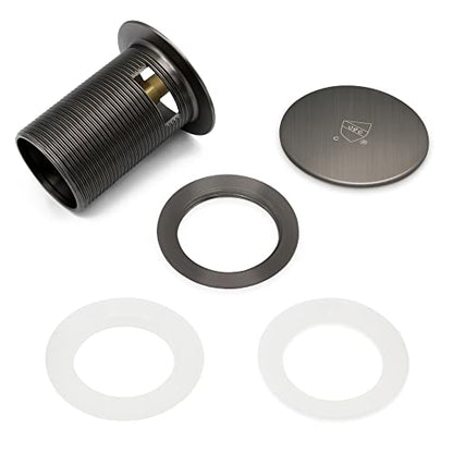FerdY Pop-up Drain for Freestanding Bathtub, cUPC Certification, Freestanding Bathtub Drain Stopper, Space Grey - color: Space Gray