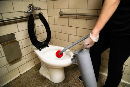 UNGER Commercial Toilet Brush and Holder Set - with Replacement Head BWHR | Maintains toilet bowl cleanliness with ergonomic design and effective cleaning capability; Hygienic Holder; Durable Bristles