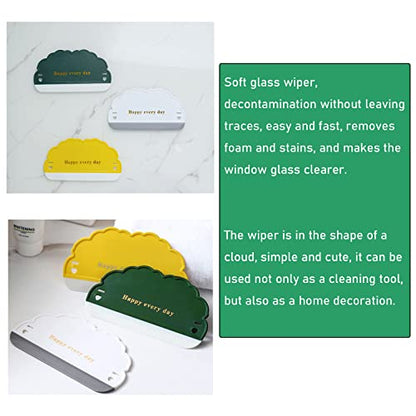3 Pack Shower Squeegee Bathroom Glass Door Cleaning Scraper with Soft Rubber Water Blade Wiper Board Cleaner Tool for Sink Countertop Kitchen Window Mirror Car Windshield Tiles