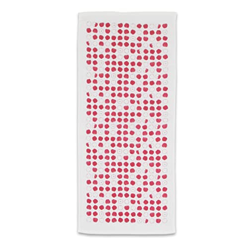 NOREN Japanese Hand Towel (Senshu Osaka Towel - Apple) Cotton Towel/Made in Japan 100% Cotton/Quick Drying Absorbent Ultra Soft Thin/Japanese Pattern - color: Apple, size: Hand Towel
