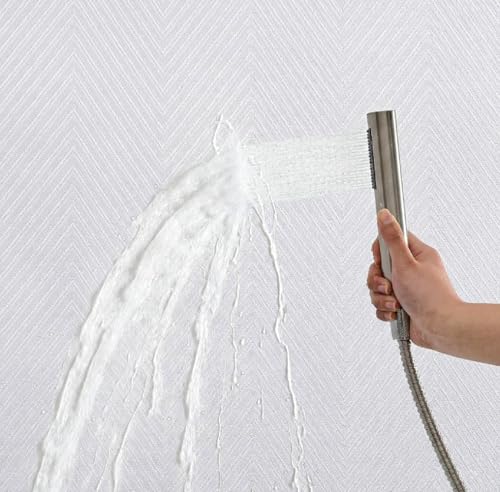 eachope Waterproof Fabric Shower Curtain,No Liner Needed,TPU Laminated Polyester Shower Curtain,Chevron Striped with Weighted Magnets and Metal Grommets,72 x 72 Inch,White - color: White-a, size: 72"W x 72"L (Pack of 1)