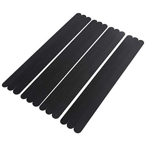 Anti-Skid Tape, 38x2cm Bathroom Anti Slip Tape Safety No Skid Strip Adhesive Sticker for Bathtub Ceramic Floor Bathrooms, Stairs, Decking(Black) - color: Black