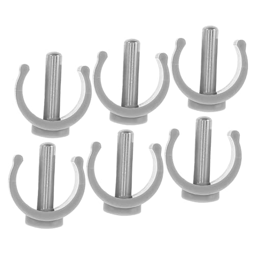 MAGICLULU Walker Clamp Buckle and Cane Securing Clamp 6pcs -Shape Latch Clips 25mm for Adjustable Canes, Folding Crutches, and Toilet Safety Rail Support