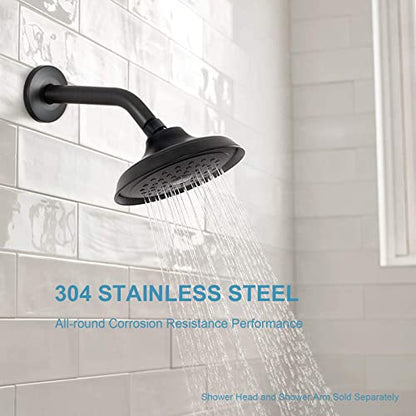 OFFO Shower Arm with Flange, 10 in Oil Rubbed Bronze Wall Mount Replacement Angle Shower Head Arm Wall-Mounted For Fixed Shower Head & Handheld Showerhead - color: Oil Rubbed Bronze, style: 10 in