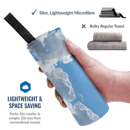 Clouds and Blue Sky Quick Dry Bath Towels - Super Soft Bath Towels for Home, Spa, Gym, Travel - color: Clouds and Blue Sky, size: 27.5"x55"