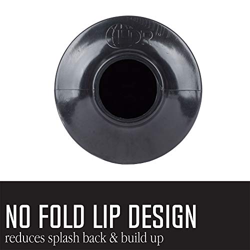 JS Jackson Supplies Professional Bellows Accordion Toilet Plunger, High Pressure Plunge Removes Heavy Duty Clogs from Bathroom Toilets, All Purpose Power Plunger, White & Black - color: White/Black