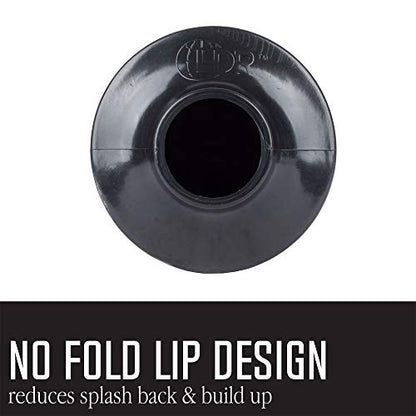 JS Jackson Supplies Professional Bellows Accordion Toilet Plunger, High Pressure Plunge Removes Heavy Duty Clogs from Bathroom Toilets, All Purpose Power Plunger, White & Black - color: White/Black