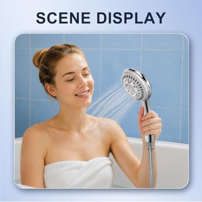 Shower Head Sink - Faucet Bathtub, Hose Sprayer Attachment with 9 Adapters, 79" Hose for Hair Washing, Pet Dog Rinse & Baby Bath, ON/OFF Extension for Tub Faucet, Utility Sink, Laundryroom, Garden | 79" Hose for Hair Washing, Pet Dog Rinse & Bath, ON/OFF