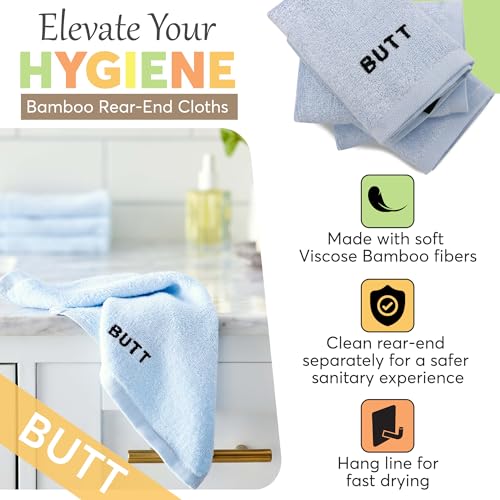 Crafty Cloth 6-Piece Washcloth Set – 3 Distinct Textures for Face, Body, & Sensitive Areas – Embroidered, Microfiber, Exfoliating Nylon, & Viscose Derived from Bamboo - 12x12