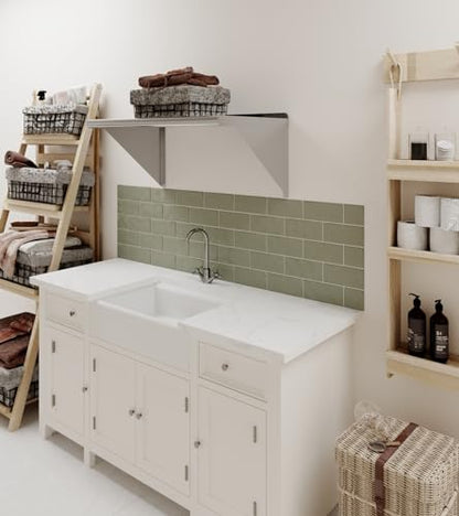 AmGood 18 in. x 30 in. Stainless Steel Wall Shelf | NSF | Metal Shelving | Garage, Laundry, Storage, Utility Room | Restaurant, Commercial Kitchen - size: 30" Long X 18" Deep