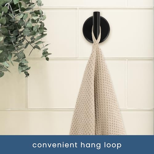 S&T INC. Bath Towels, Premium Waffle Towels for Bathroom, Extra Large, Absorbent Microfiber for Home, Yoga, and Gym, Honeycomb Weave, 30 Inches x 60 Inches, 420gsm, 4 Pack, Beige