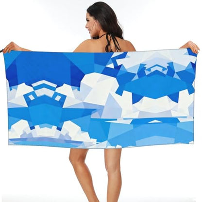 Abstract Sky Quick Dry Bath Towels - Super Soft Bath Towels for Home, Spa, Gym, Travel - color: Abstract Sky, size: 31.5"x63"