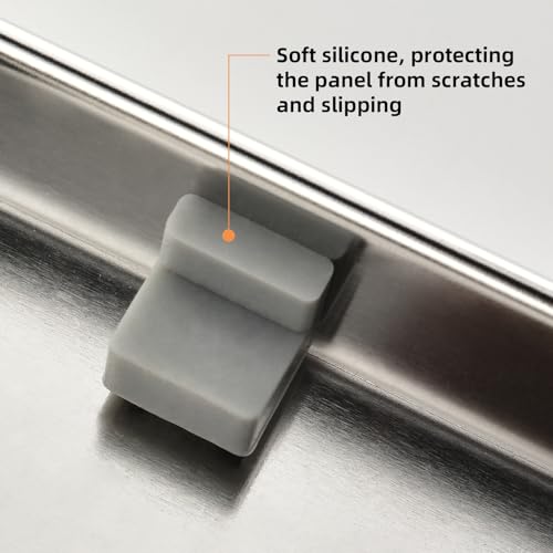 Linear Shower Drain ，12 Inch Brushed 304 Stainless Steel Rectangle Shower Floor Drain，with Reversable Tile-inPattern Drain Cover & Hair Catcher, Adjustable Feet - color: Brushed Nickel, size: 12inch