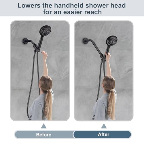 BRIGHT SHOWERS Shower Arm Extender for Rain and Handheld Shower Head, 6 Inch Shower Head Extension Arm, Shower Pipe Extension for Extending or Lowering Showerhead, Oil-Rubbed Bronze - color: Oil Rubbed Bronze, style: 6 Inch Extension