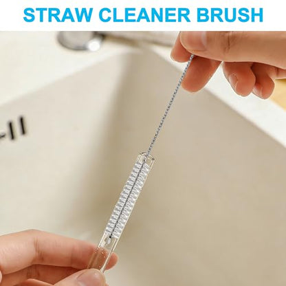 14Pcs Crevice Cleaning Brush Set, Hard Bristle Scrub Brushes Tools, V Shape Grout Cleaner Brush, Multi-Purpose Cleaning Tool for Cleaning Kitchens, Bathrooms, Tile, Sinks, Cups, Straws, and Windows