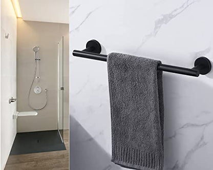 16 Inch Towel Bar 2 Pack for Bathroom 9/12/16/24/28/33 Inch Kitchen Hand Towel Holder Matted Black Stainless Steel 304 RUSTPROOF Wall Mount Towel Rod 2 of Pack (2, Matted Black, 16 Inch) - color: Matted Black, size: 16 Inch