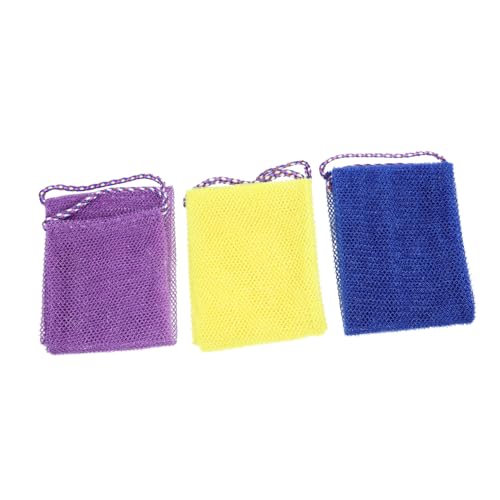 SHERCHPRY 3Pcs Long Exfoliating Body Scrubber Set African Shower Washcloths for Deep Cleansing and Skin Exfoliation Suitable for Skin Types for Bathroom Use