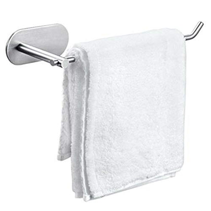 Self Adhesive Wall Mount Toilet Paper Holder Adhesive Toilet Roll Holder for Bathroom Kitchen Stick on Wall Stainless Steel Brushed - color: Silver