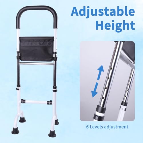Stand Assist Mobility Aid for Seniors, Adjustable Safety Grab Bar for Couch | Chair, Toilet – Non-Slip Base, Easy to Install, Stability Support for Sitting & Standing