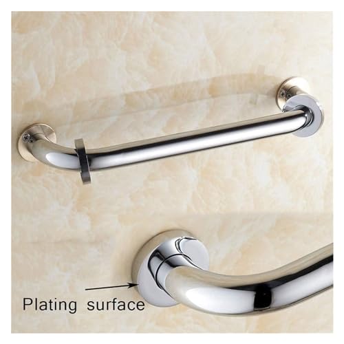 Grab Rails Bathroom Copper Grab Bar, Polished Chrome Anti-Slip Grab Rails for Bathtub, Safety Shower Handrails Support Rail, Towel Rack, Looks Good and Very Secure Toilet