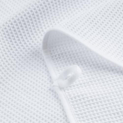 POLYTE 380 GSM Poly Blend Microfiber Quick Dry Waffle Bath Towel, 30x60 in | 2 Pack, Oversize, Lint Free, Body Towel - color: White