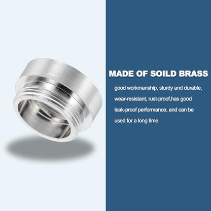uxcell Faucet Aerator Adapter, M24 Female to M22 Male with Washer, 13mm Length - size: M24 Female to M22 Male, 13mm Length