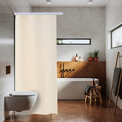 Small Mini Shower Curtain or Liner Fabric 31x71 Inch,Washable IPx4 Waterproof Hotel Quality,Shower Curtains with Hooks and Grommets,Stall Shower Liner/Beige … - color: Beige, size: 31"W x 71"L (Pack of 1)