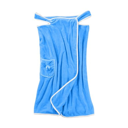 Unisex Bath Towel, Wearable After Bath Towel Set, Wearable Quick Dry Shower Gym Towel(58" x 31", Blue) - color: Blue, size: M(150X80CM)