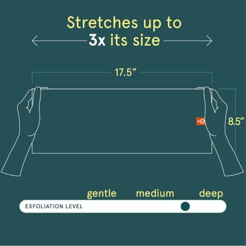 Cleanlogic Body Exfoliating Cloth, Stretchy Sport Exfoliator Bath and Shower Washcloths Ideal for Post-Workout Cleanse, Daily Skincare Tool, 3 Count Value Pack - size: 3 Count (Pack of 1), style: Sport - Stretch Cloth