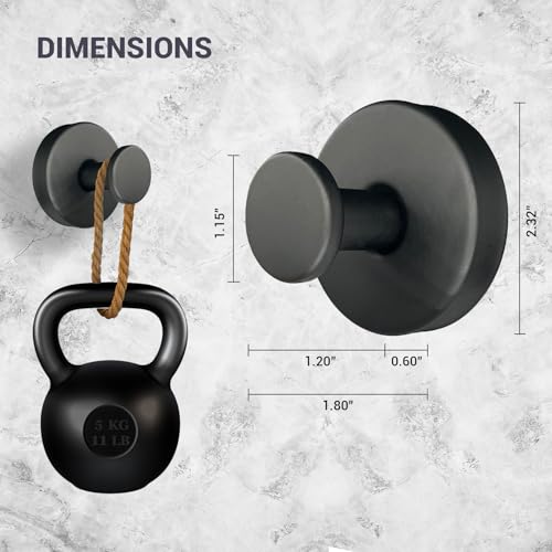 Suction Cup Hooks for Shower - 4 Pack, Matte Black - Stainless Steel, Strong Suction, No Drill, Removable Hanger, Tile Bathroom Kitchen Wall, Glass Door, Mirror Hook Hanging Robe, Towel Holder - color: Matte Black