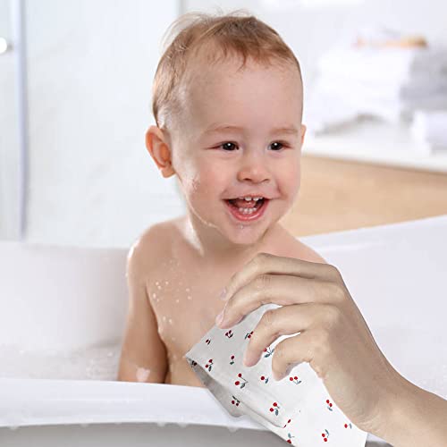 Baby Msulin Washcloths Newborn Face Towel - Baby Muslin Burp Cloths 6Pack Soft Absorbent Natural Cotton Wash Towel 10"X10" Baby Bath Towels Wipes Baby Registry as Shower - color: 4 Layers-6pack-coton