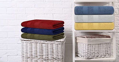 ZUPERIA Classic Hand Towels Pack of 10 (16 x 28 Inches) 100% Ring Spun Cotton Light Weight & Super Absorbent, Fast Drying Hand Towels for Bathroom, Hotels, Travel and Spa (Assorted) - size: Hand Towels, 10 Pack (16"x28")