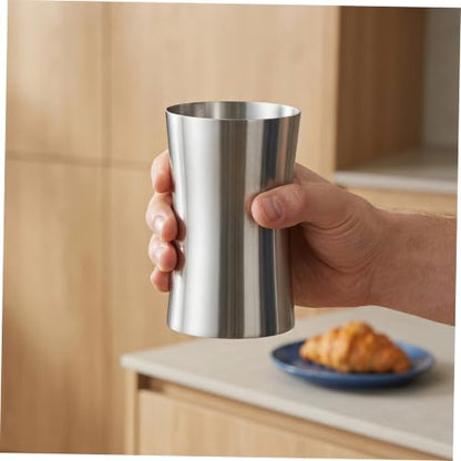 Multi-Functional Toothbrush Cup with Smooth Edge Food Grade Stainless Steel Mouthwash Holder for Bathroom Essentials Travel Tumbler for Rinsing and Organizing