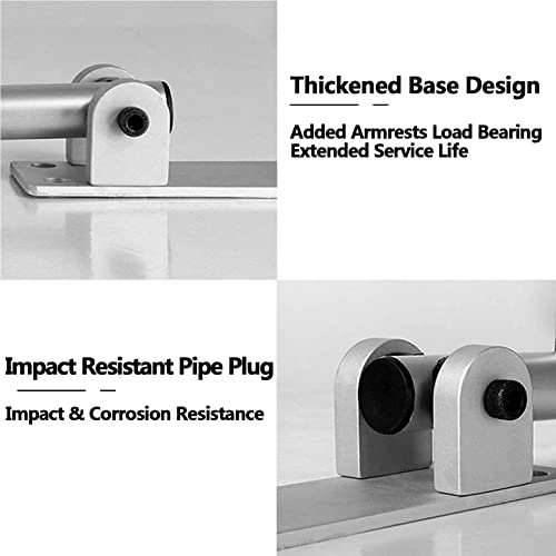 Bathroom Handicap Grab Bars Rails Foldable Toilet Safety Handrail 23.6 Inch Hand Support Rail Wall Mounted Bath Grips for Disabled Elderly Pregnant Woman Senior,with