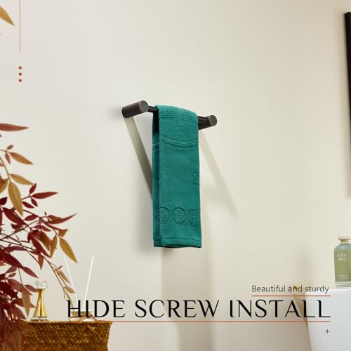 KOKOSIRI Bathroom Hand Towel Rings 9-Inch Hand Towel Holder Wall Mounted Bathroom Hardware Accessories Oil Rubbed Bronze Stainless Steel, B4007ORB-L9 - color: Oil Rubbed Bronze