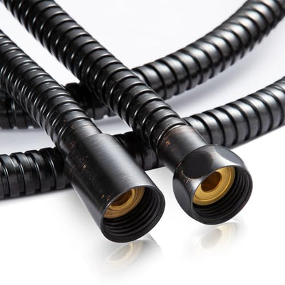 OFFO Shower Hose Oil Rubbed Bronze Kink Free Stainless Steel Shower Hose Attachment Electroplating Handheld Shower Head Hose Flex Hoses Extension with Brass Insert & Nut for Pet Bathing Cleaning 60 in - color: Oil Rubbed Bronze, size: 60 in