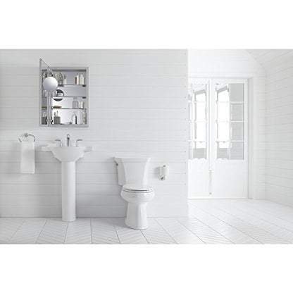 Kohler Verdera 20 in. W x 30 in. H Aluminum Medicine Cabinet with Adjustable Flip-Out Flat Mirror - size: 20" W x 30" H, style: Flip Out Mirror