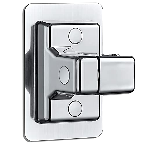 DASITON Handheld Shower Head Holder Wall Mount,Bathroom Adjustable Strong Adhesive Shower Wand Holder,No Drilling Wall and Waterproof Mount Bracket,Universal Shower Bracket(Silver) - color: Silver