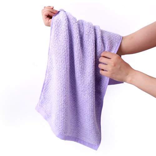 Everplush 4-Piece Premium Hand Towel Sets: Super-Soft, Highly Absorbent & Quick Drying Bathroom Towels – Versatile for Hotel, Bathroom, Shower, Spa, 16x30 Inches (Lavender, 16" x 30") - color: Lavender