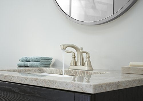 Pfister LG48CB1K Avalon Two Handle Centerset Lavatory Faucet - CEC - color: Brushed Nickel, size: 4 Inch