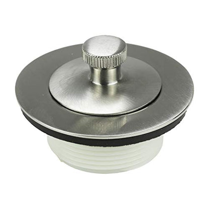 Danco Lift and Turn Bathtub Stopper with Overflow Plate Trim Kit, Brushed Nickel, (89239) - color: Brushed Nickel, size: 1 Pack