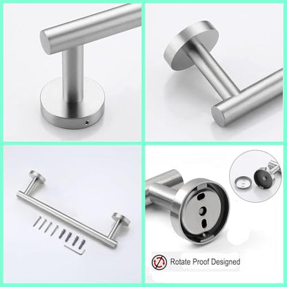 12 Inch Towel Bar 2 Pack for Bathroom 9/12/16/24/28/33 Inch Kitchen Hand Towel Holder Brushed Nickel Stainless Steel 304 RUSTPROOF Wall Mount Towel Rod 2 of Pack (2, Brushed Nickel, 12 Inch) - color: Brushed Nickel, size: 12 Inch