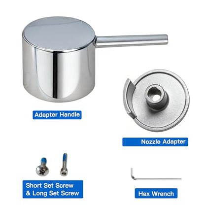 All Metal Replacement for Moen Tub/Shower Lever Handle, Compatible with Moen Posi Temp Shower Handle and for Cartridge,Single Handle Faucets for Adjust Water Volume and Temperature,Chrome - color: Chrome